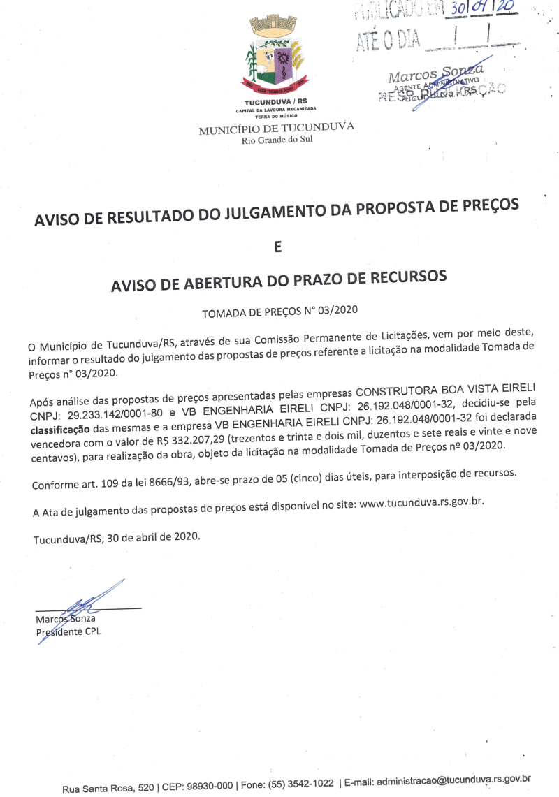 TMP 03_2020 AVISO DE RESULT JULG PROPOST E ABERT RECURSOS